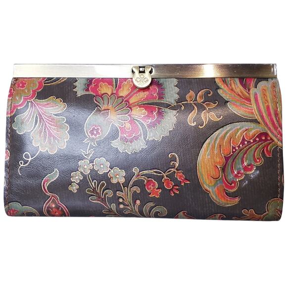 NEW PATRICIA NASH Cauchy Wallet Clutch in Italian Floral Paisley RFID Protected - Picture 1 of 9
